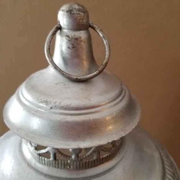 Metal Lantern 7" wide x 17" tall - Picture 7 of 10